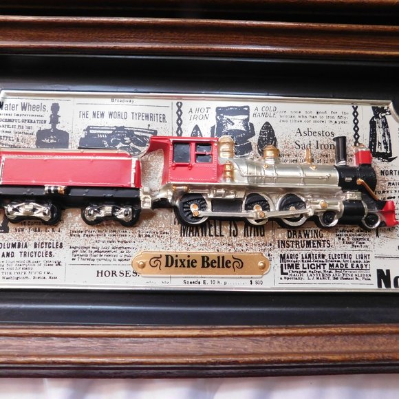 Vintage Intercraft Industries COLUMBIA and DIXIE BELLE Trains Wall Plaques - Picture 2 of 13